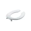 Kohler Lustra Round Open-Front Toilet Seat with Check Hinge -Toilet Seats Shop K 4680 CWhite