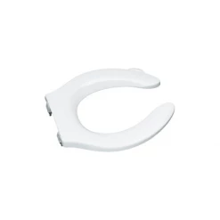 Kohler Stronghold Elongated Open-Front Toilet Seat with Quiet-Close Technology, Integrated Handle and Check Hinge
