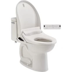 American Standard Advanced Clean 2.0 SpaLet™ Elongated Heated Bidet Seat with Remote Control Operation and Slow Close Hinges -Toilet Seats Shop american standard 8012a80grc lifestyle image 14