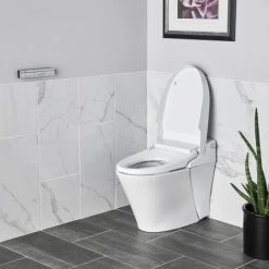 American Standard Advanced Clean Elongated Closed Front Bidet Seat with RoomRefresh and AirShield Technology -Toilet Seats Shop american standard 8017a60grc alternate image 397