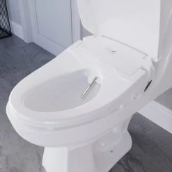 Anzzi Ember Elongated Electric Soft Close Bidet Seat -Toilet Seats Shop anzzi tl azeb101 ls02 86