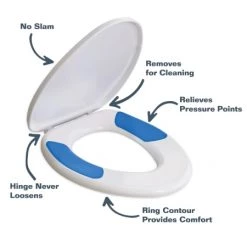 Bemis TruComfort™ Elongated Closed-Front Toilet Seat and Lid with Soft Close and Quick Release -Toilet Seats Shop bemis 1870fz alternate image 25