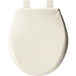 Bemis Affinity™ Round Closed Front Toilet Seat with Soft Close -Toilet Seats Shop bemis 200e4 biscuit top view 10