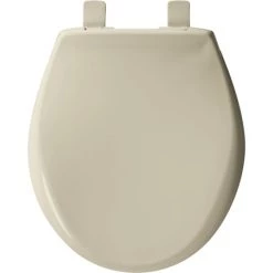 Bemis Affinity™ Round Closed Front Toilet Seat with Soft Close -Toilet Seats Shop bemis 200e4 bone top view 8