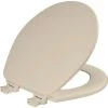 Bemis Round Closed-Front Enameled Wood Toilet Seat with Flat Cover -Toilet Seats Shop bemis 540ec 006 9267999
