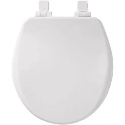 Bemis Alesio II Round Closed-Front Toilet Seat with Soft Close -Toilet Seats Shop bemis 9170ple4 alternate view 64