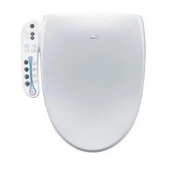 BioBidet Aura Elongated Bidet Toilet Seat with Nightlight and LED Side Panel Control