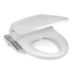 BioBidet Prestige Round Bidet Toilet Seat with Adjustable Warm Water, Self Cleaning Nozzles, Vortex Wash, Power Save Mode and Side Panel Controls -Toilet Seats Shop bio bidet bb 800r alternate image 81