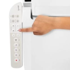 Brondell Swash Select Round Soft Close Bidet Seat -Toilet Seats Shop brondell em417 r alternate view 41