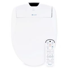 Brondell Swash Elongated Bidet Seat with Wireless Remote, Warm Air Dryer and Nightlight Technology