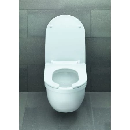 Duravit Starck 3 Elongated Open-Front Toilet Seat with Soft Close 4 Duravit Starck 3 Elongated Open-Front Toilet Seat with Soft Close - Image 2