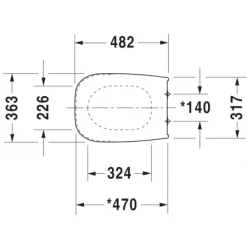 Duravit D-Code Elongated Closed-Front Toilet Seat with Soft Close 10 Duravit D-Code Elongated Closed-Front Toilet Seat with Soft Close -Toilet Seats Shop duravit 2 0062090096 duravit td wcs 006209d 85096 541