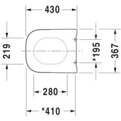 Duravit Happy D.2 Elongated Closed-Front Toilet Seat with Soft Close and Quick Release -Toilet Seats Shop duravit 2 0064590000 duravit td wcs 006451d 006459 85104 549