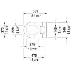 Duravit SensoWash Slim Elongated Slow-Close Bidet Seat -Toilet Seats Shop duravit 2 611000001001300 duravit td i 611000d 87617 491