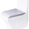 Eago Elongated Closed-Front Toilet Seat with Soft Close Hinges