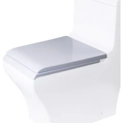 Eago Elongated Closed-Front Toilet Seat with Soft Close Hinges