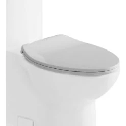 Eago Elongated Closed-Front Toilet Seat with Soft Close Hinges