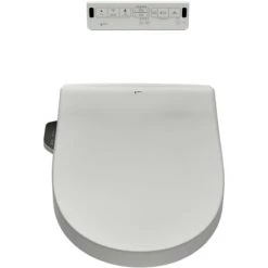 Inax Advanced Clean Elongated Heated Bidet Seat with Remote Control Operation and Slow Close Hinges