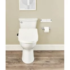 Inax Advanced Clean Elongated Heated Bidet Seat with Remote Control Operation and Slow Close Hinges -Toilet Seats Shop inax 8012a70grc lifestyle image 5