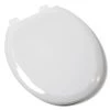Jones Stephens Round Closed-Front Toilet Seat with Soft Close Slow-Close Adjustable QuicKlean® Hinge -Toilet Seats Shop jones stephens c1b3r4s00 4295008