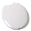 Jones Stephens Round Closed-Front Toilet Seat with Soft Close Slow-Close Adjustable QuicKlean® Hinge -Toilet Seats Shop jones stephens c1b3r7s00 4295008