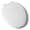 Jones Stephens Elongated Closed-Front Toilet Seat with Soft Close Slow-Close Adjustable QuicKlean® Hinge -Toilet Seats Shop jones stephens c1b4e2s00 4295008