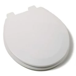 Jones Stephens Round Closed-Front Toilet Seat Slow-Close Adjustable QuicKlean® Hinge