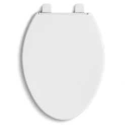 Kohler Reveal Elongated Closed-Front Toilet Seat with Grip Tight Bumpers, Quiet-Close Seat, and Quick-Attach Hinges -Toilet Seats Shop kohler 4008 imagegallery1