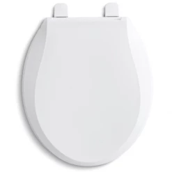 Kohler Cachet Q3 Round Closed-Front Toilet Seat with Quiet-Close Technology, Quick-Attach Hinges and Grip-Tight Bumpers -Toilet Seats Shop kohler 4639 imagegallery2