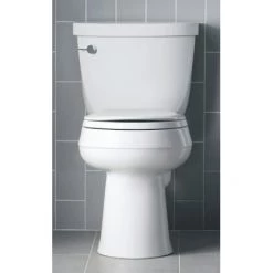 Kohler Cachet Q3 Round Closed-Front Toilet Seat with Quiet-Close Technology, Quick-Attach Hinges and Grip-Tight Bumpers -Toilet Seats Shop kohler 4639 imagegallery3