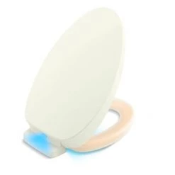Kohler PureWarmth Elongated Toilet Seat and Lid with Soft Close, Quick Release, and Night Light