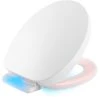 Kohler PureWarmth Round Closed-Front Heated Toilet Seat with Soft Close Lid, Quick Release, and Night Light -Toilet Seats Shop kohler k 10515 0 2327540
