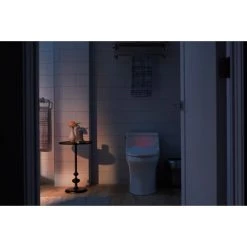 Kohler PureWarmth Round Closed-Front Heated Toilet Seat with Soft Close Lid, Quick Release, and Night Light -Toilet Seats Shop kohler k 10515 alternate view 5