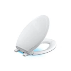 Kohler Rutledge Elongated Closed Front Toilet Seat with Night Light and Quiet-Close