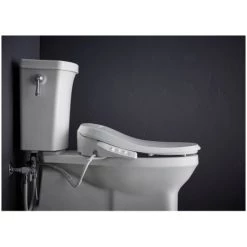 Kohler C3 Elongated Closed-Front Bidet Seat with Soft Close, Quick Release, and Night Light Technology -Toilet Seats Shop kohler k 26132 csp alternate view 18