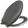 Kohler Cachet Q3 Elongated Closed-Front Toilet Seat with Quiet-Close Technology, Quick-Attach Hinges and Grip-Tight Bumpers