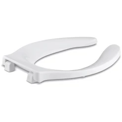 Kohler Stronghold Elongated Open-Front Toilet Seat with Integrated Handle and Self-Sustaining Check Hinge