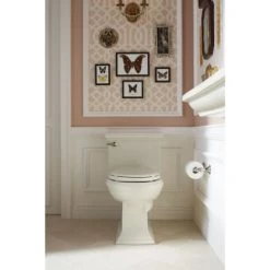 Kohler Glenbury Q3 Elongated Closed-Front Toilet Seat with Quiet-Close Technology and Quick-Attach Hinges -Toilet Seats Shop kohler k 4733 alternate image 1 314