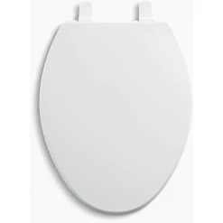 Kohler Brevia Q2 Elongated Closed-Front Toilet Seat with Quick-Release and Quick-Attach Hinges -Toilet Seats Shop kohler k 4774 top view 26