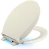Kohler Cachet Round Closed Front Toilet Seat with Nightlight, Quiet-Close, and Grip-Tight