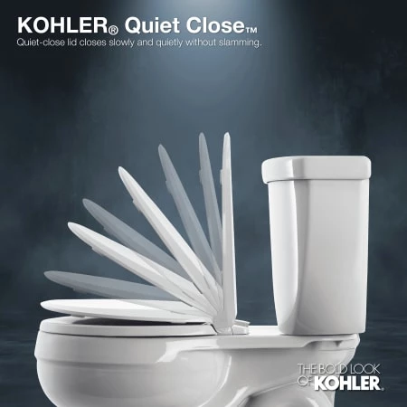Kohler Cachet Elongated Closed Toilet Seat with Soft Close and Quick Attach 4 Kohler Cachet Elongated Closed Toilet Seat with Soft Close and Quick Attach - Image 2