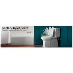 Kohler Rutledge Round Closed-Front Toilet Seat with Soft Close and Quick Release -Toilet Seats Shop kohler k 78052 rl alternate image 89