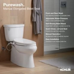 Kohler Purewash Elongated Soft Close Bidet Seat -Toilet Seats Shop kohler k 98804 cp alternate image 56