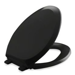 Kohler French Curve Q3 Elongated Closed-Front Toilet Seat with Quiet Close Technology, Quick-Attach Hinges, and Grip-Tight Bumpers