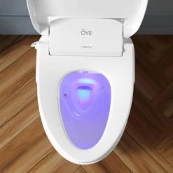 Ove Decors Calero Elongated Closed-Front Toilet Seat with Soft Close and Night Light -Toilet Seats Shop ove decors 15wst cale20 ou alternate view 654