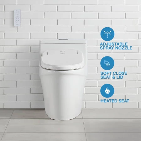 Ove Decors Vanda Elongated Closed-Front Toilet Seat with Soft Close and Night Light 6 Ove Decors Vanda Elongated Closed-Front Toilet Seat with Soft Close and Night Light - Image 4