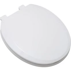 PROFLO Round Closed-Front Toilet Seat with Quick Release and Lid