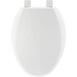 PROFLO Elongated Closed-Front Toilet Seat with Quick Release and Lid