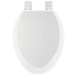 PROFLO Elongated Closed-Front Toilet Seat with Soft Close and Easy Clean