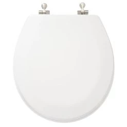 Signature Hardware Deluxe Round Closed-Front Toilet Seat